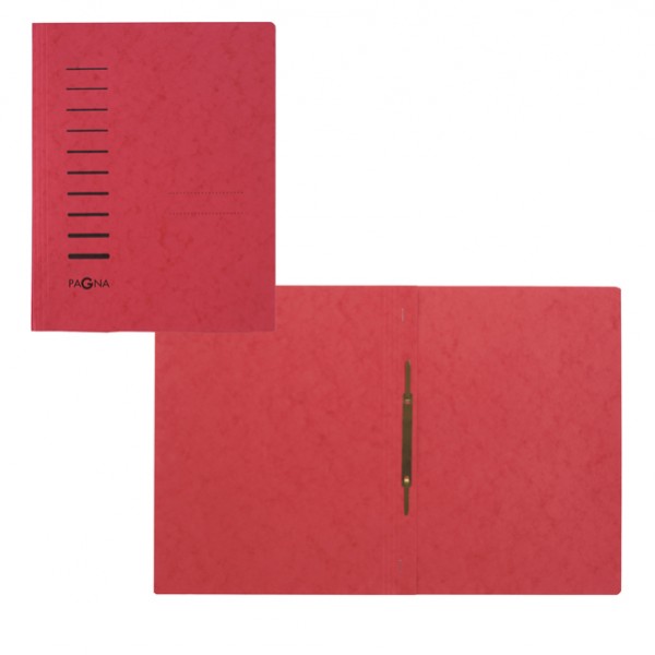 Cartelline con pressino PIGNA A4 semplici rosse cartoncino 265 gr/mq cf 25 pz IGO-OD/86592