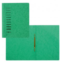 Cartelline con pressino PIGNA A4 semplici verde cartoncino 265 gr/mq cf 25 pz IGO-OD/86942