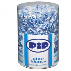 Caramelle PIP confettate alito bianco 89681 barattolo 800 pz