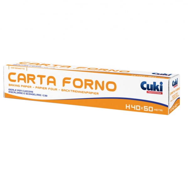 Rotolo carta forno CUKI Professional dimensione 400mm x 50 mt green biodegradabile compostabile cf 1 rotolo