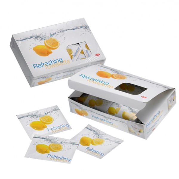 Salviette al limone di Sorrento Leone box 100 pezzi IGO-ODT6304.C100