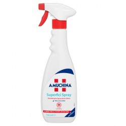 Disinfettante battericida AMUCHINA Professional virucida con sgrassatore multiuso spray per tutte le superfici anche per la cucina 750ml  