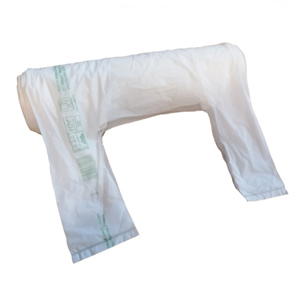 Shoppers Midi biodegradabili compostabili 30x60cm mater-bi bianco scatola 100 pezzi IGO-OD/91323
