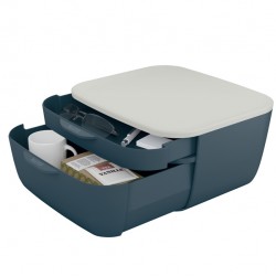 Cassettiera LEITZ Cosy 2 scomparti grigio 92734