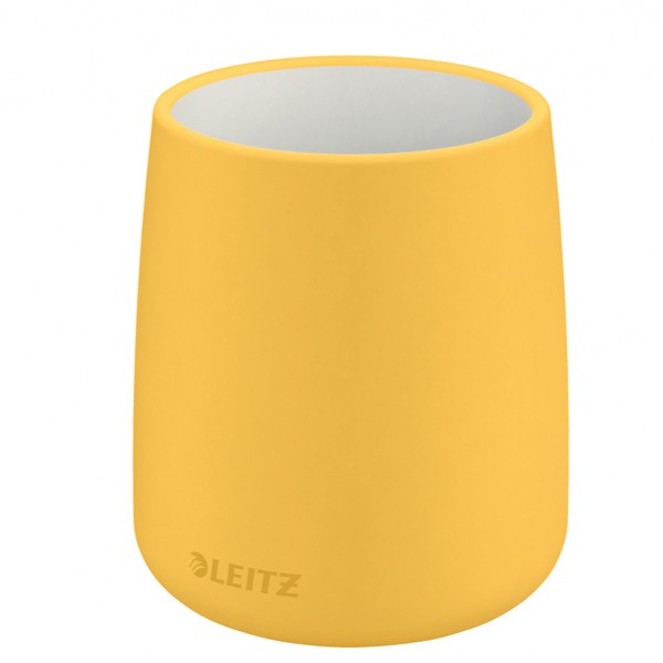 Porta penne LEITZ Cosy in ceramica giallo 92744