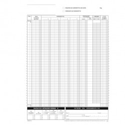 Registro corrispettivi mensili DATA UFFICIO autoricalcante 24/2 pagine formato 23x30 cm cf 5 pz