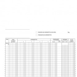 Registro corrispettivi mensili DATA UFFICIO autoricalcante 24/2 pagine formato 23x30 cm cf 5 pz