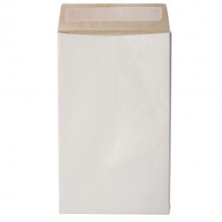 Buste BLASETTI Secursac sacchetto antistrappo bianca  A4 130 gr/mq dimensione 25x35 dorso 4 cm conf. 100 pezzi