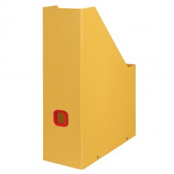 Portariviste LEITZ Click&Store Cosy in cartone colore giallo dimensioni 33x25,3cm dorso 10,3 cm cf 1 pz
