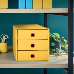 Cassettiera Click&Store LEITZ Cosy 3 cassetti giallo 95293