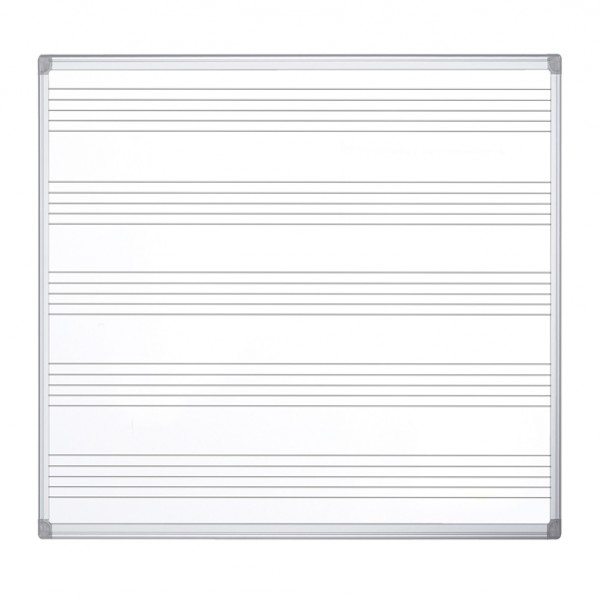 Lavagna magnetica Bi-Office Maya Musica pentagramma musicale 120x120 cm IGO-OD/CR1791170