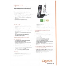 Telefono Panasonic cordless Gigaset E270 nero IGO-OD531812121