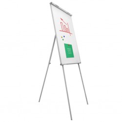 Lavagna magnetica treppiede con gancio per blocco fogli IGO-IW/BOARD401
