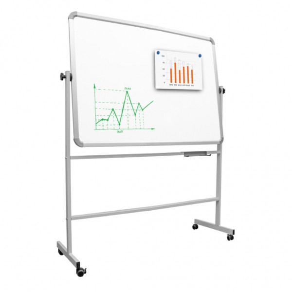 Lavagna bifacciale e girevole su ruote IGO-IW/BOARD404