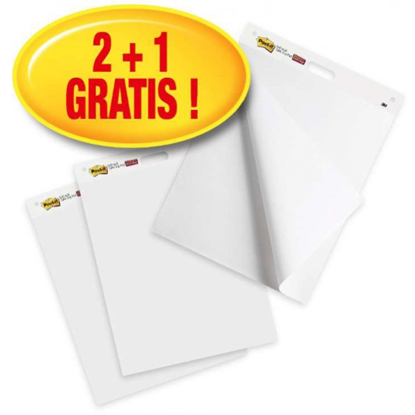 Lavagna adesiva Meeting Chart bianco Post-It® promo pack 2+1 pz IGO-OD7000081684