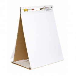 Blocco/Lavagna da tavolo Super Sticky autoportante 563DE 58,4x50,8cm bianco 20fg IGO-OD7100171595
