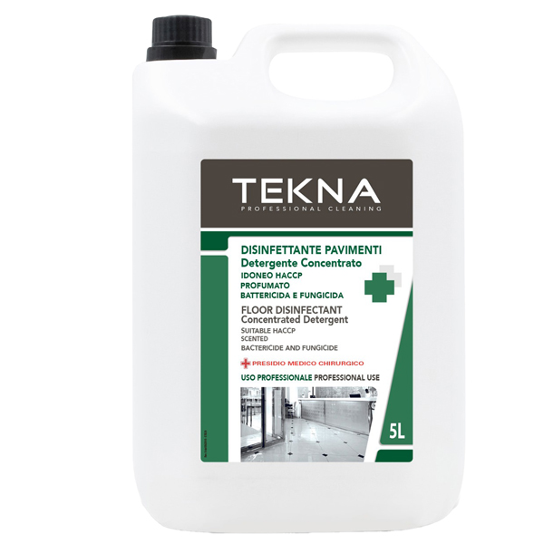 Detergente disinfettante TEKNA PMC HACCP pavimenti concentrato profumato tanica 5 lit. IGO-OD/K006