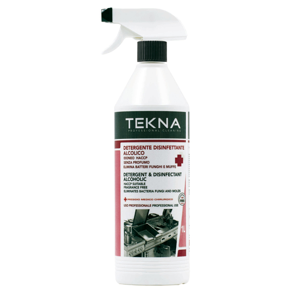 Disinfettante TEKNA detergente alcolico senza profumo HACCP 1 Lit. IGO-OD/K011 