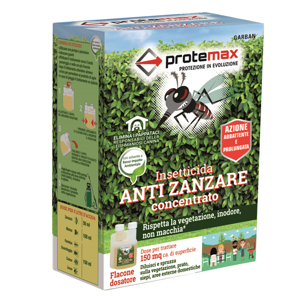 Insetticida antizanzare concentrato 100ml Protemax IGO-OD/PROTE180