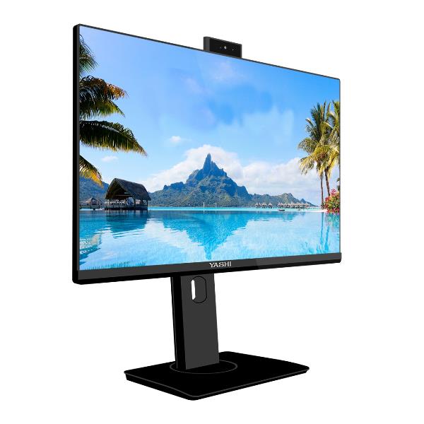 Monitor desktop YASHI 24" multimediale led con Webcam IGO-ESP/NXMMPVT24WEBC 