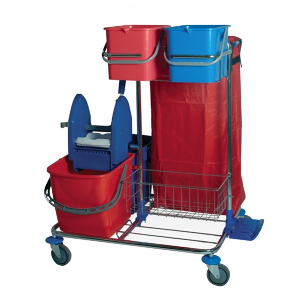 Carrello Star 2 in ferro cromato 82x71xh105cm Taxon IGO-OD51000