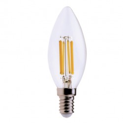 Lampadina MKC led candela 6W E14 4000K luce bianca naturale