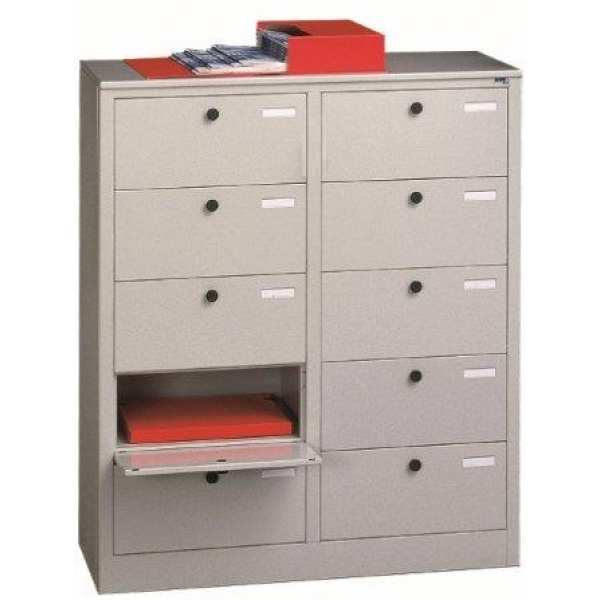 Cartelliera metallo monoblocco FSM-X275 10 caselle 90x35x106h cm