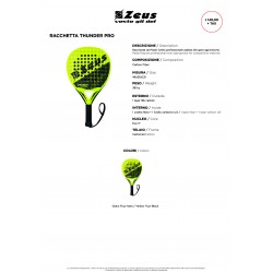 Racchetta Padel Thunder Pro IGO-ZS-RTHUNDER PRO