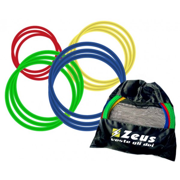 Set cerchi ZEUS ZS-688 PVC da 60 cm piatti cf 12 pz vari colori