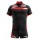 Kit maglia calzoncino Rugby Eagle nero rosso IGO-ZSKIT EAGLENR