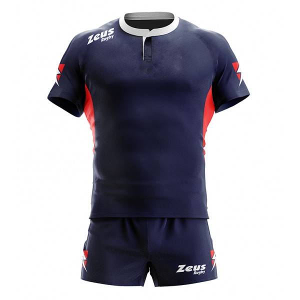 Kit maglia calzoncino Rugby Blu IGO-ZSKMAXBL