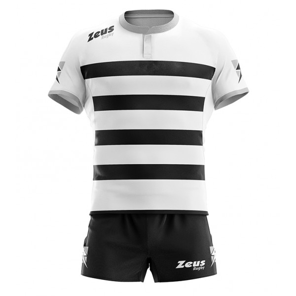 Kit maglia calzoncino Rugby Recco Nero IGO-ZSKRECCONR NEW