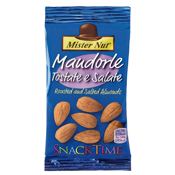 Mandorle Snack time 25gr Mister Nut IGO-OD/44064306115