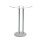 Tavolo Help Desk in plexiglass con base a 2 montanti 48x48cm in alluminio IGO-IW/DSK001