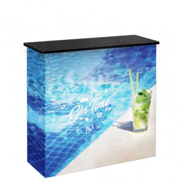 Banchetto promozionale luminoso 104x104x40cm IGO-IW/BNCP001LED