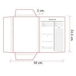 Cartellina professionale personalizzabile per Avvocati con lembi mod. B art. IGO-4C3185/300