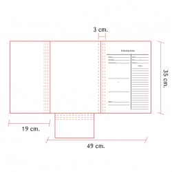 Cartellina professionale personalizzabile per Avvocati con 2 lembi mod. D art. IGO-4C7015/300