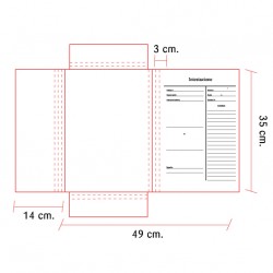 Cartellina professionale personalizzabile per Avvocati con lembi mod. C art. IGO-4C7040/300