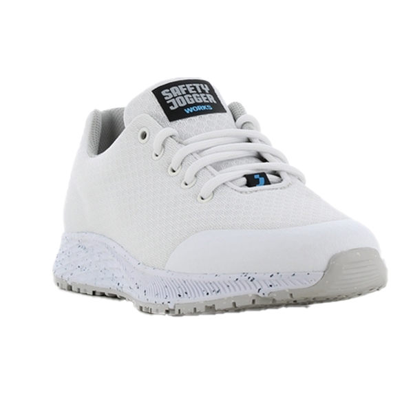 Calzatura sicurezza SAFETY JOGGER Juno CE EN ISO 20345 SRC (SRA+SRB) antistatica ESD per Ho.Re.Ca colore bianco su ordinazione cf 1 paio