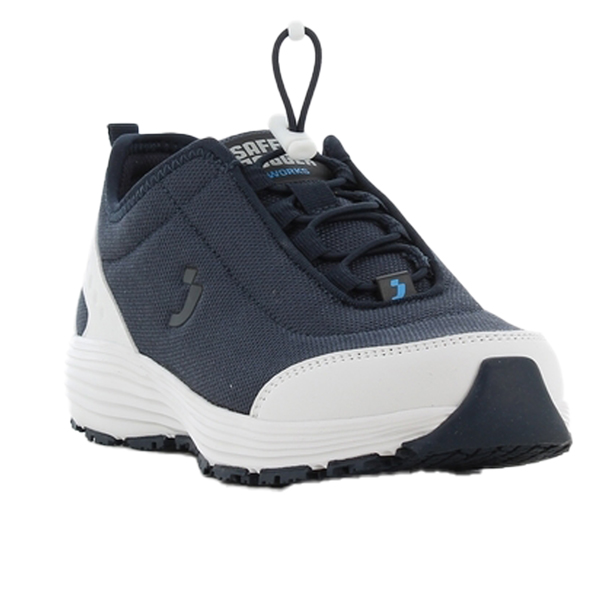 Calzatura sicurezza SAFETY JOGGER Maud Sneaker CE EN ISO 20345 SRC (SRA+SRB) antiscivolo ultra leggeraper Ho.Re.Ca colore blu navy su ordinazione cf 1 paio