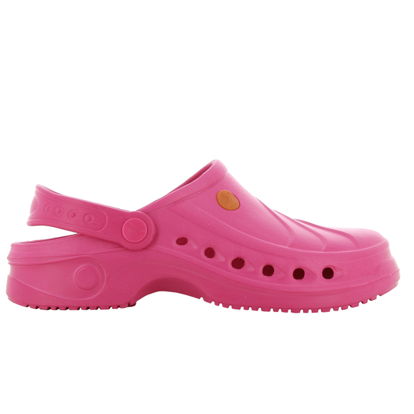Calzatura zoccolo SAFETY JOGGER Sonic per Ho.Re.Ca. CE EN ISO20345 20347:2012 ESD OB/SR ESD A SRC E in EVA colore fucsia cf 1 paio