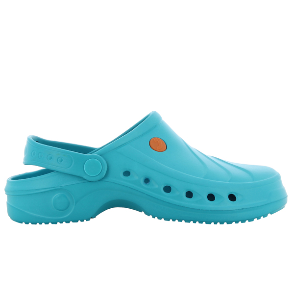 Calzatura zoccolo SAFETY JOGGER Sonic per Ho.Re.Ca. CE EN ISO20345 20347:2012 ESD OB/SR ESD A SRC E in EVA colore verde elettrico cf 1 paio