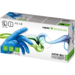 Guanti azzurro lattice naturale monouso IGONW-390017 