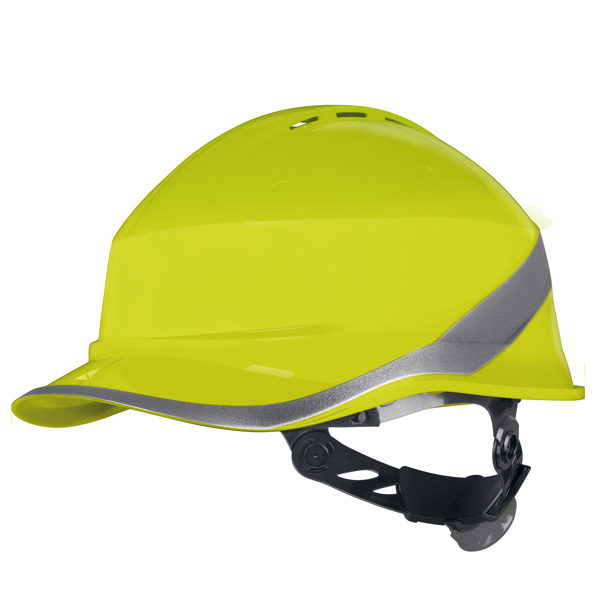 Elmetto Deltaplus da cantiere Diamond VI Wind giallo Deltaplus IGO-OD/97183