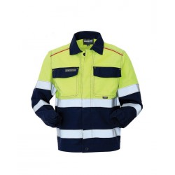 Giubetto TPS da lavoro alta visibilità giallo/blu IGO-RSS/A10151 