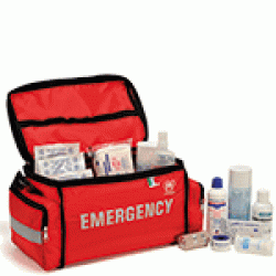 Borsa nylon emergency pronto soccorso IGOCS-BRA404 rossa