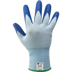 Guanti Saffron a filo continuo calibro 13 in fibra HPPE nitrile schiumato IGO-NW353137