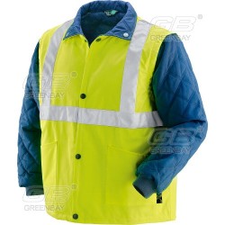Giaccone DPI NW-423028 art. BRENNERO triplo uso in tessuto GBTEX poliestere-poliuretano giallo-blu