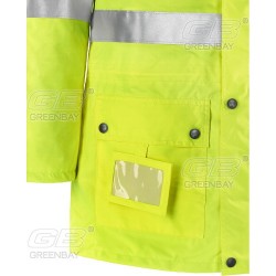 Giaccone DPI NW-423102 art. ROMEA triplo uso in tessuto GBTEX poliestere-poliuretano giallo