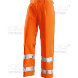 Pantalone pesante DPI alta visibilità NW-436321 art. FUSTAGNO cotone poliestere felpato arancione